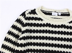 Name It black stribet striktrøje